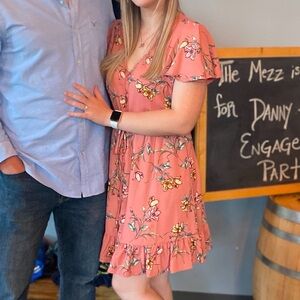 Xhilaration Pink Floral Dress